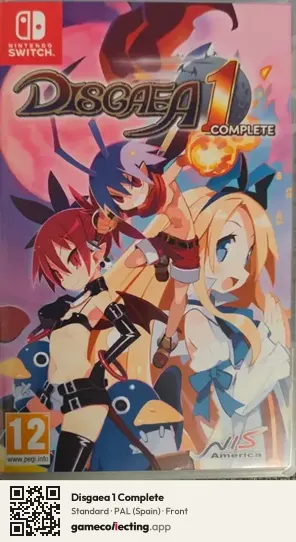 Disgaea 1 Complete Nintendo Switch, Spain box front