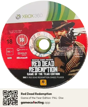 Red Dead Redemption Xbox 360, PAL disc