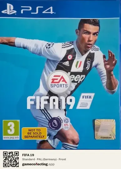 FIFA 19 PlayStation 4, Germany box front