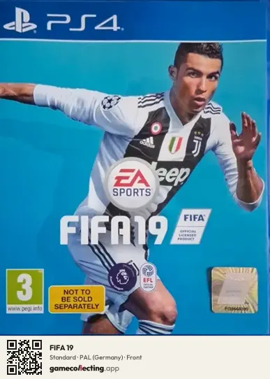 FIFA 19 PlayStation 4, Germany box front