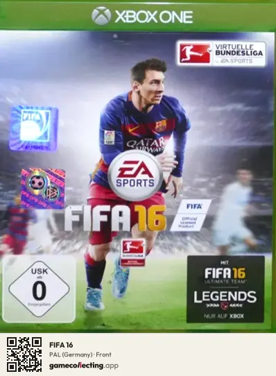 FIFA 16 Xbox One, Germany box front