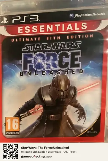 Star Wars: The Force Unleashed PlayStation 3, PAL box front