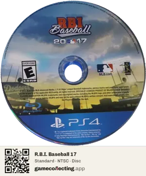 R.B.I. Baseball 17 PlayStation 4, NTSC disc