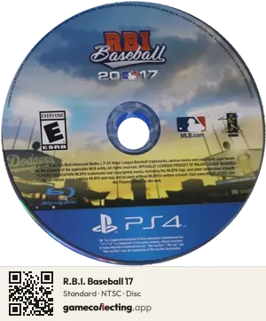 R.B.I. Baseball 17 PlayStation 4, NTSC disc
