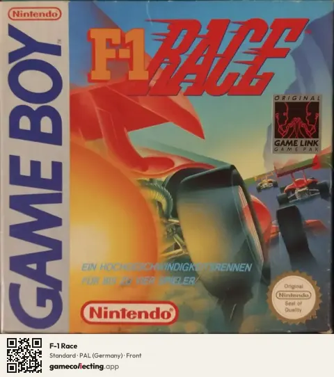 F-1 Race Game Boy, Germany box front