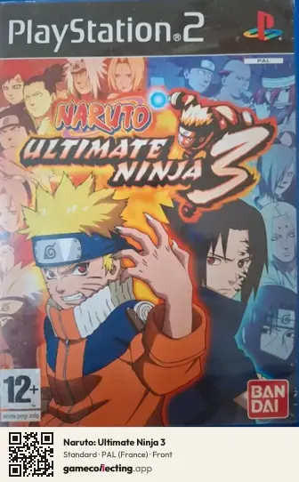 Naruto: Ultimate Ninja 3 PlayStation 2, France box front