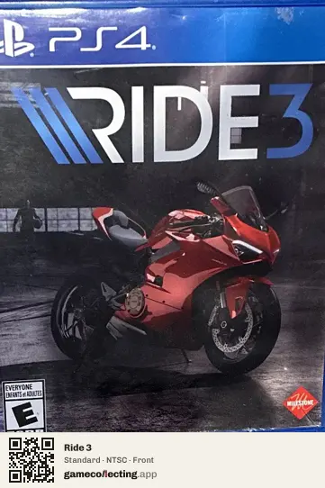 Ride 3 PlayStation 4, NTSC box front