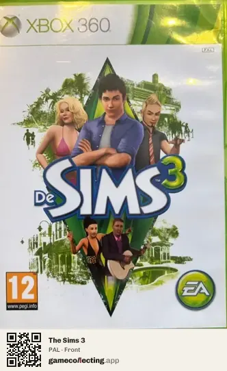 The Sims 3 Xbox 360, PAL box front