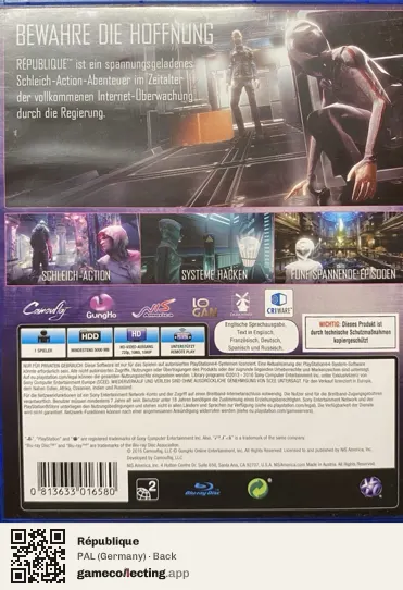 République PlayStation 4, Germany box back