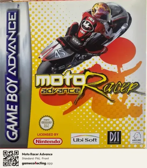 Moto Racer Advance Game Boy Advance, PAL box front