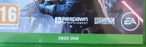 Star Wars Jedi: Fallen Order, the PEGI square on its front