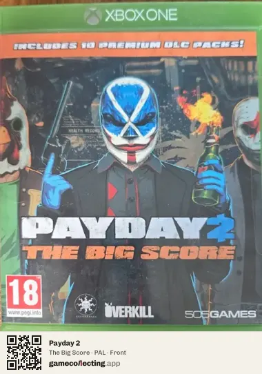 Payday 2 Xbox One, PAL box front