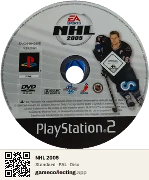 NHL 2005 PlayStation 2, PAL disc