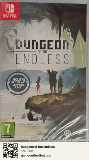Dungeon of the Endless Nintendo Switch, PAL box front