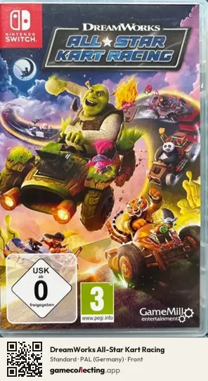 DreamWorks All-Star Kart Racing Nintendo Switch, Germany box front