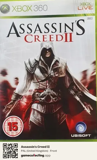 Assassin's Creed II Xbox 360, United Kingdom box front
