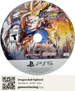 Dragon Ball FighterZ PlayStation 5, NTSC disc