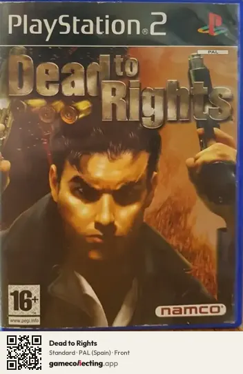 Dead to Rights PlayStation 2, Spain box front
