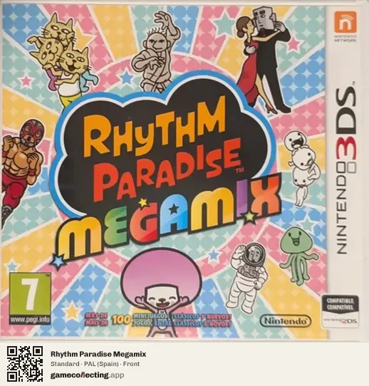 Rhythm Paradise Megamix Nintendo 3DS, Spain box front