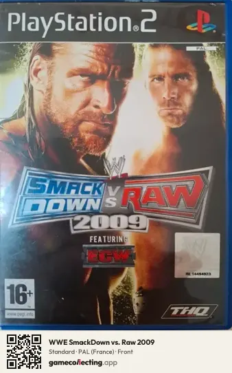 WWE SmackDown vs. Raw 2009 PlayStation 2, France box front