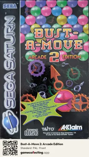 Bust-A-Move 2: Arcade Edition Sega Saturn, PAL box front