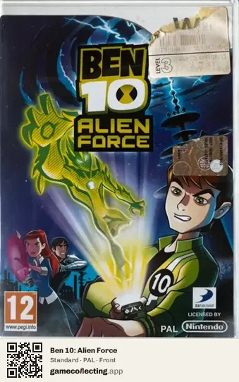 Ben 10: Alien Force Nintendo Wii, PAL box front
