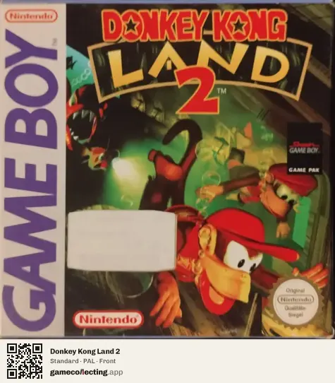 Donkey Kong Land 2 Game Boy, PAL box front