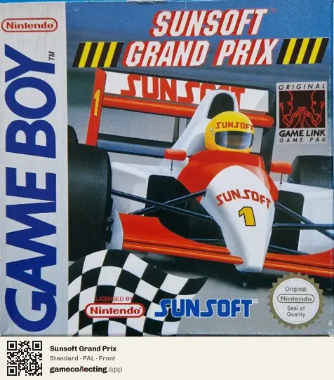 Sunsoft Grand Prix Game Boy, PAL box front