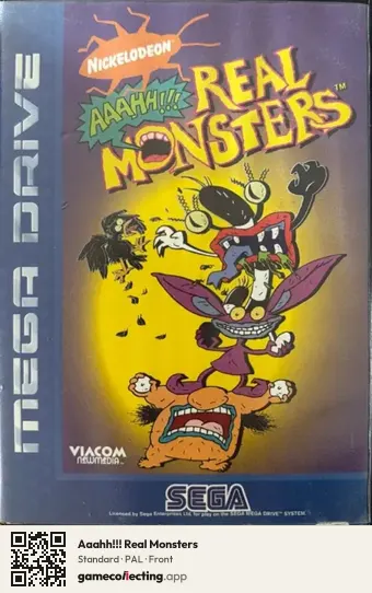 Aaahh!!! Real Monsters Sega Mega Drive / Genesis, PAL box front