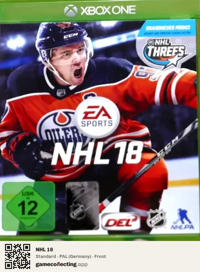NHL 18 Xbox One, Germany box front