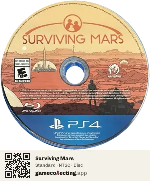 Surviving Mars PlayStation 4, NTSC disc