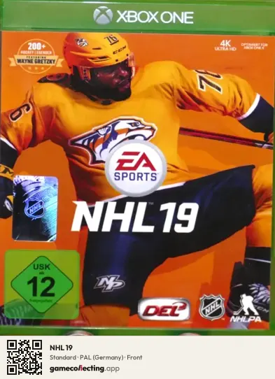 NHL 19 Xbox One, Germany box front