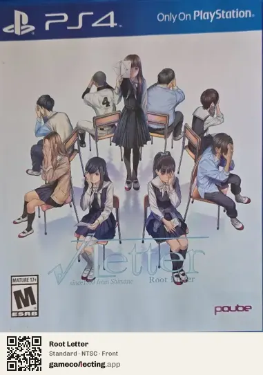 Root Letter PlayStation 4, NTSC box front