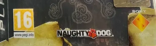 Uncharted 2: Among Thieves, the PEGI square on its front