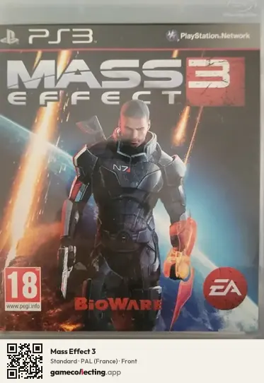 Mass Effect 3 PlayStation 3, France box front