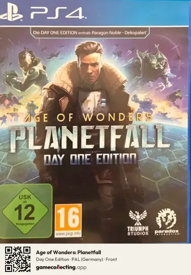 Age of Wonders: Planetfall PlayStation 4, Germany box front