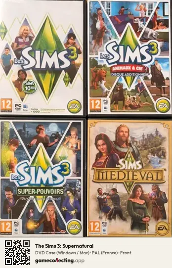 The Sims 3: Supernatural Computer, France box front