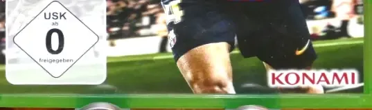 Pro Evolution Soccer 2019, the USK square on its front