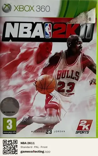 NBA 2K11 Xbox 360, PAL box front