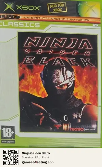 Ninja Gaiden Black Xbox, PAL box front