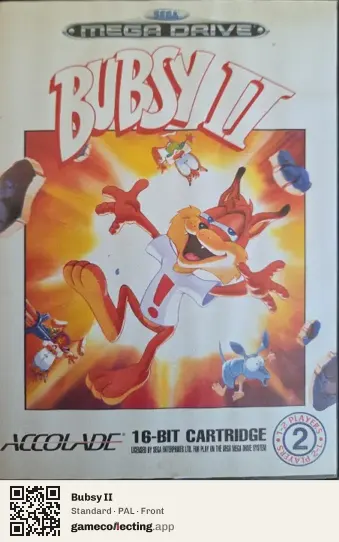 Bubsy II Sega Mega Drive / Genesis, PAL box front