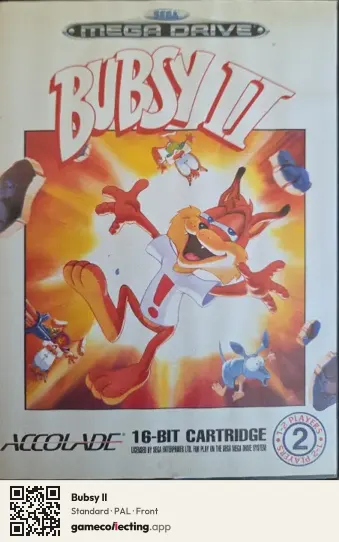 Bubsy II Sega Mega Drive / Genesis, PAL box front