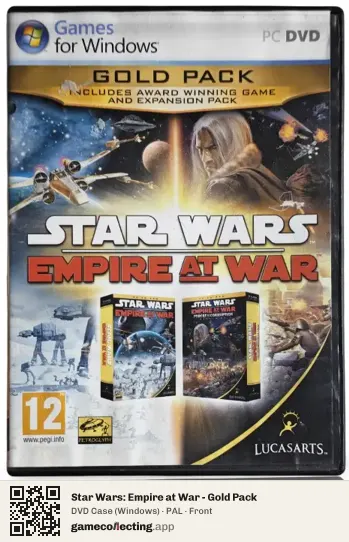 Star Wars: Empire at War - Gold Pack Computer, PAL box front