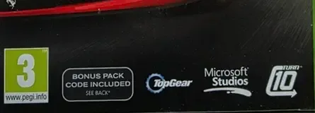 Forza Motorsport 4, the PEGI square on its front