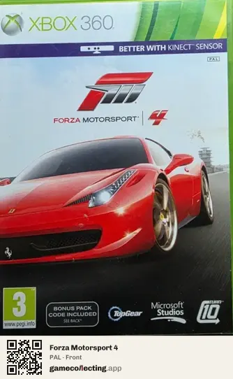 Forza Motorsport 4 Xbox 360, PAL box front