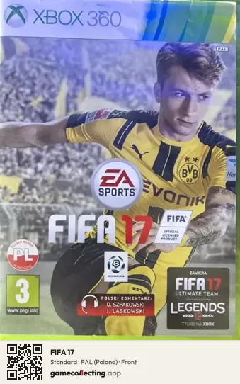 FIFA 17 Xbox 360, Poland box front