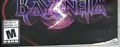 Bayonetta 3, the ESRB box on its front
