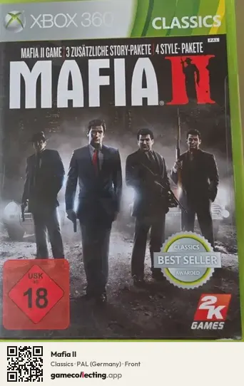 Mafia II Xbox 360, Germany box front