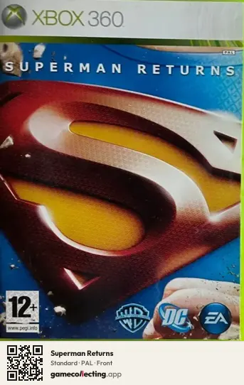 Superman Returns Xbox 360, PAL box front