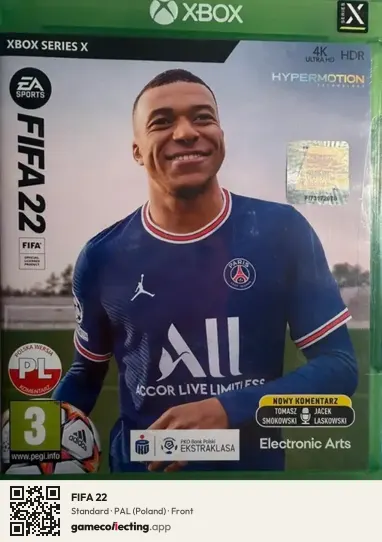 FIFA 22 Xbox Series X, Poland box front